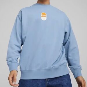Puma Downtown 180 Crewneck Pullover Sweatshirt in light blue. Men’s size  XL